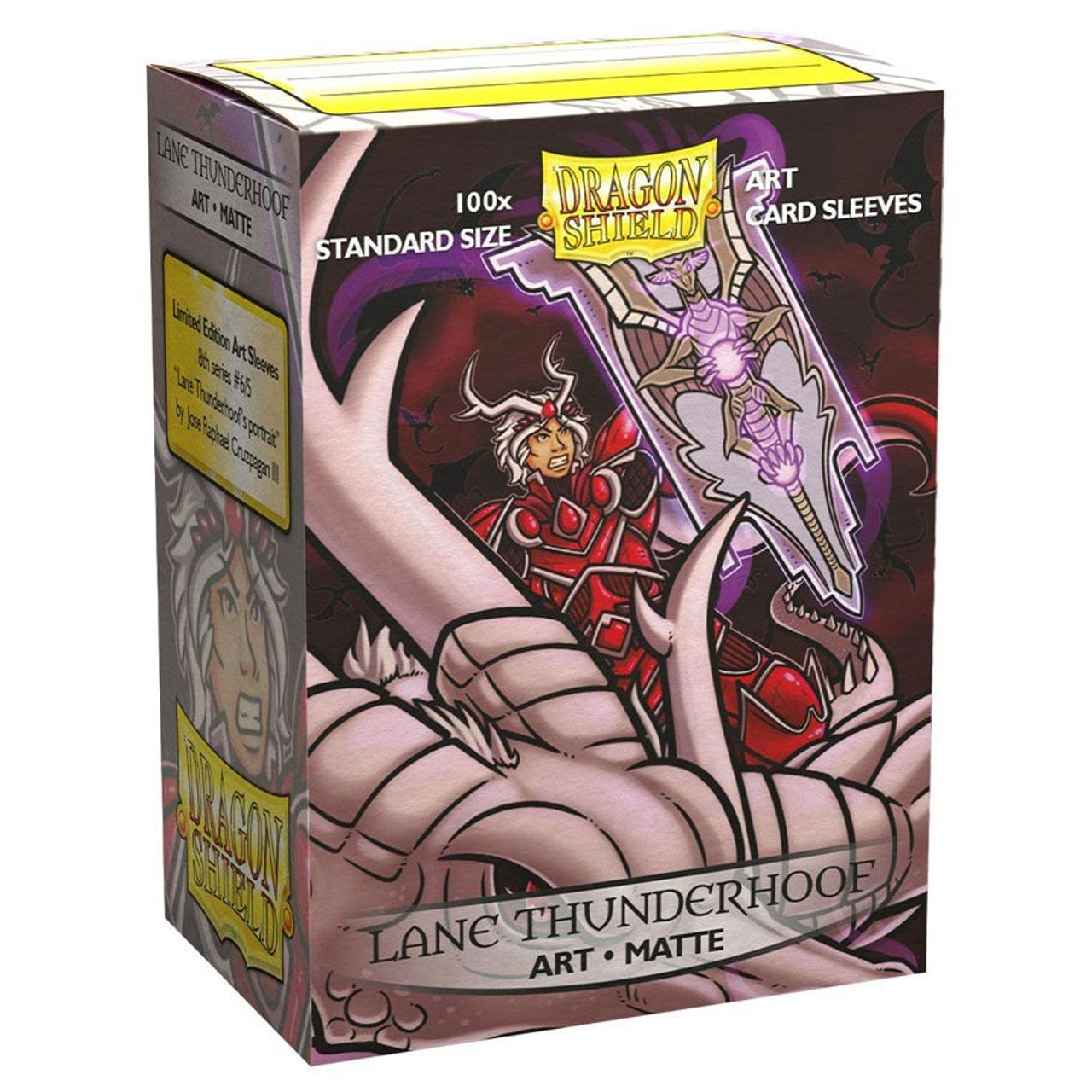 Card Sleeves: Other Printed Sleeves - Dragon Shields: (100) Matte Art Sleeves - Lane Thunderhoof Portrait