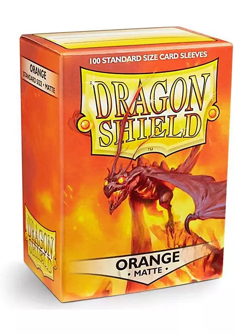 Dragon Shield 100ct Standard Card Sleeves - Matte Orange