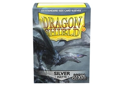 Dragon Shields: Matte Card Sleeves (100): Non-Glare Silver