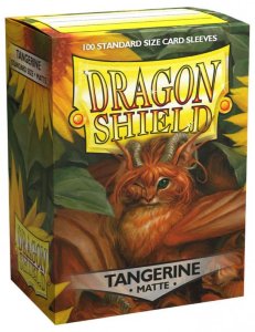 Tangerine Matte Dragon Shield (100)